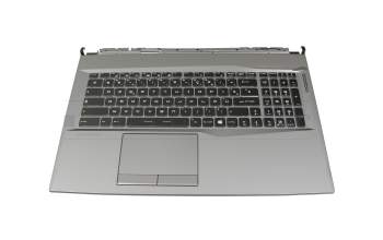 957-14DK1E-C05 Original MSI Tastatur inkl. Topcase FR (französisch) schwarz/grau mit Backlight