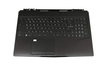 957-16P63E-C06 Original MSI Tastatur inkl. Topcase DE (deutsch) schwarz/schwarz mit Backlight