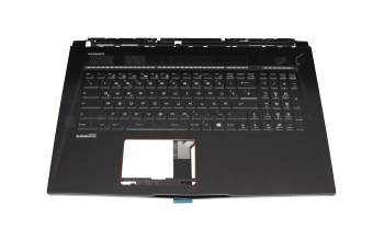 957117B51EC06 Original MSI Tastatur inkl. Topcase DE (deutsch) schwarz/schwarz mit Backlight