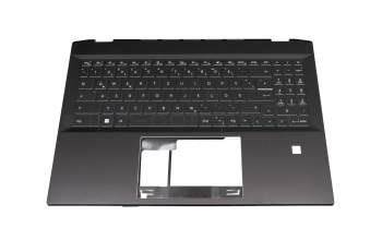 95715921EC06 Original MSI Tastatur inkl. Topcase DE (deutsch) schwarz/schwarz mit Backlight