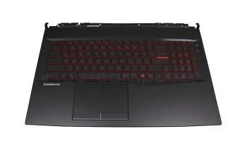 95717E51EC02 Original MSI Tastatur inkl. Topcase DE (deutsch) schwarz/schwarz mit Backlight