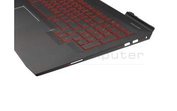 9Z.NEABQ.00G Original Darfon Tastatur inkl. Topcase DE (deutsch) schwarz/schwarz mit Backlight