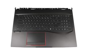 9Z.NEKBN.B2G Original Darfon Tastatur inkl. Topcase DE (deutsch) schwarz/schwarz mit Backlight