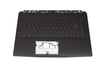 9Z.NEVBN.X2G Original Darfon Tastatur inkl. Topcase DE (deutsch) schwarz/schwarz mit Backlight