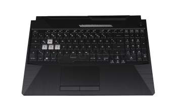 AC22083027080 Original Asus Tastatur inkl. Topcase DE (deutsch) schwarz/transparent/schwarz mit Backlight