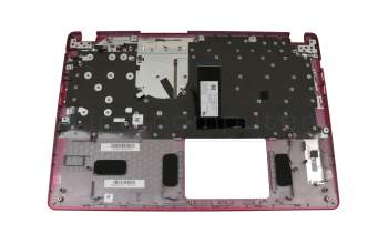 ACM16P66D0 Original Chicony Tastatur inkl. Topcase DE (deutsch) schwarz/rot mit Backlight