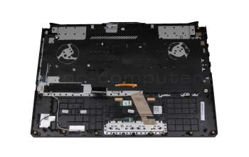 AEBKXG000210 Original Quanta Tastatur inkl. Topcase DE (deutsch) schwarz/transparent/schwarz mit Backlight
