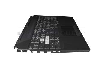 AENJFG00010 Original Quanta Tastatur DE (deutsch) schwarz/transparent mit Backlight