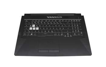 AENJFG01010 Original Asus Tastatur inkl. Topcase DE (deutsch) schwarz/transparent/schwarz mit Backlight