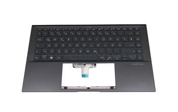 AEUJ6G00010 Original Quanta Tastatur inkl. Topcase DE (deutsch) schwarz/anthrazit mit Backlight