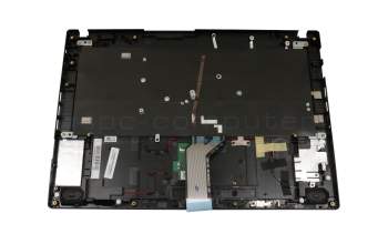 AEZ8VG01110 Original Quanta Tastatur inkl. Topcase DE (deutsch) schwarz/schwarz mit Backlight