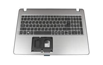 AEZAAS00110 Original Quanta Tastatur inkl. Topcase CH (schweiz) schwarz/silber
