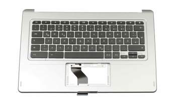AEZHRG00010 Original Acer Tastatur inkl. Topcase DE (deutsch) schwarz/silber