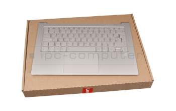 AM1ED000700 Original Lenovo Tastatur inkl. Topcase DE (deutsch) silber/silber mit Backlight