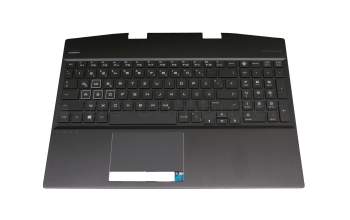 AM2JZ000430 Original HP Tastatur inkl. Topcase DE (deutsch) schwarz/schwarz mit Backlight