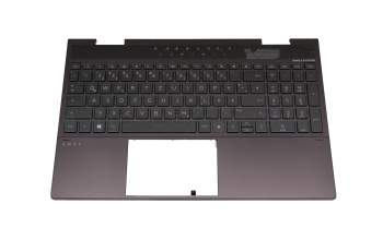 AM2UU000800 Original HP Tastatur inkl. Topcase DE (deutsch) schwarz/schwarz mit Backlight (Nightfall Black)