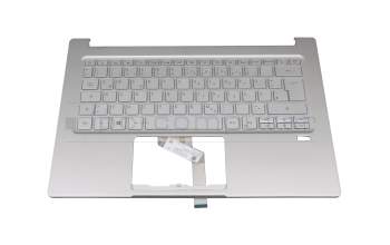 AM2WG000400 Original Acer Tastatur inkl. Topcase DE (deutsch) silber/silber mit Backlight