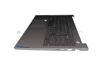 AM2XE000300HXN Original Lenovo Tastatur inkl. Topcase DE (deutsch) grau/grau mit Backlight