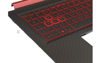 AP290000401 Original Acer Tastatur inkl. Topcase DE (deutsch) schwarz/rot/schwarz mit Backlight (Nvidia 1050)