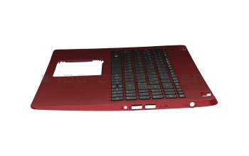 AP2CE000210 Original Acer Tastatur inkl. Topcase DE (deutsch) schwarz/rot mit Backlight