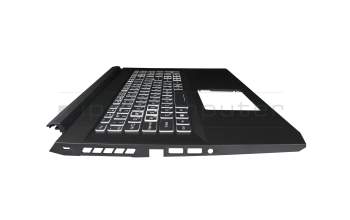 AP38H000220-HA25 Original Acer Tastatur inkl. Topcase UA (ukrainisch) schwarz/weiß/schwarz mit Backlight