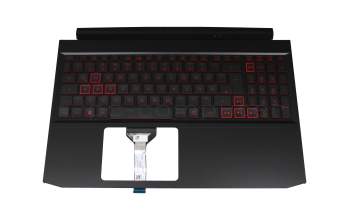 AP3AT000430-HA25 Original Acer Tastatur inkl. Topcase DE (deutsch) schwarz/rot/schwarz mit Backlight