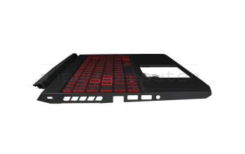 AP3AT000430-HA25 Original Acer Tastatur inkl. Topcase DE (deutsch) schwarz/rot/schwarz mit Backlight