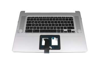 Acer Chromebook 15 (CB515-1HT) Original Tastatur inkl. Topcase DE (deutsch) schwarz/silber mit Backlight