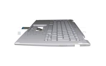 Acer Chromebook Spin 514 (CP514-2H) Original Tastatur DE (deutsch) silber mit Backlight