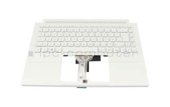 Acer ConceptD 3 Pro (CN314-73P) Original Tastatur inkl. Topcase DE (deutsch) weiß/weiß mit Backlight (ohne Stiftfach)