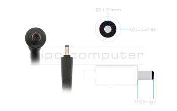 Acer Nitro 17 (AN17-42) Original Netzteil 330,0 Watt kantige Bauform