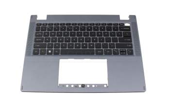 Acer TravelMate Spin P4 (TMP414RN-41) Original Tastatur inkl. Topcase US (englisch) schwarz/blau mit Backlight