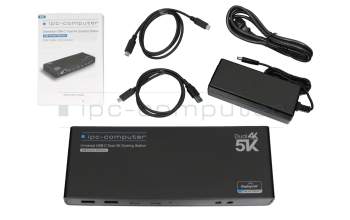 Alternate Gamer Book 1760i5 Dual 4K Hybrid-USB Docking Station inkl. 100W Netzteil von IPC-Computer