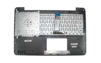 Asus A555LJ Original Tastatur inkl. Topcase DE (deutsch) schwarz/schwarz mit gebürstetem Muster