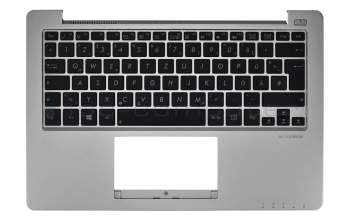 Asus F201E Original Tastatur inkl. Topcase DE (deutsch) schwarz/silber