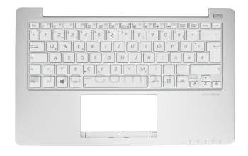 Asus F201E Original Tastatur inkl. Topcase DE (deutsch) weiß/silber