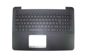 Asus F555LB Original Tastatur inkl. Topcase DE (deutsch) schwarz/schwarz mit gebürstetem Muster