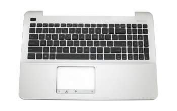 Asus F555LP Original Tastatur inkl. Topcase US (englisch) schwarz/silber