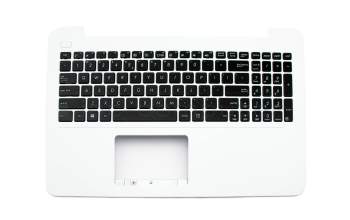 Asus F555QG Original Tastatur inkl. Topcase US (englisch) schwarz/weiß