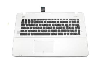 Asus F751LDV Original Tastatur inkl. Topcase DE (deutsch) schwarz/silber