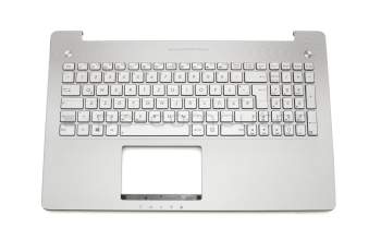 Asus N550JA Original Tastatur inkl. Topcase DE (deutsch) silber/silber mit Backlight