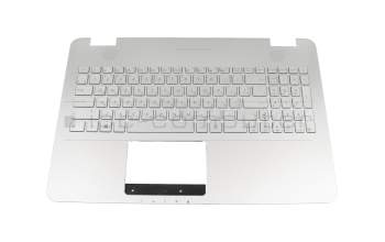 Asus N551JK Original Tastatur inkl. Topcase UA (ukrainisch) silber/silber mit Backlight