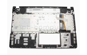 Asus N56DP Original Tastatur inkl. Topcase US (englisch) schwarz/silber mit Backlight