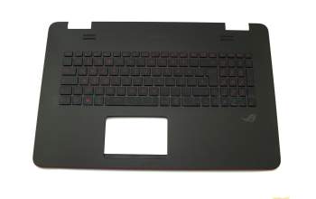 Asus N751JM Original Tastatur inkl. Topcase DE (deutsch) schwarz/schwarz mit Backlight