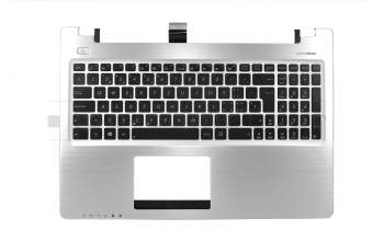 Asus P56CB Original Tastatur inkl. Topcase SF (schweiz-französisch) schwarz/silber