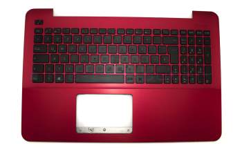Asus R557LA Original Tastatur inkl. Topcase DE (deutsch) schwarz/rot