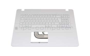 Asus R702UA Original Tastatur inkl. Topcase DE (deutsch) weiß/weiß