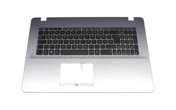 Asus R702UB Original Tastatur inkl. Topcase DE (deutsch) schwarz/silber