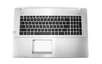 Asus R751LB Original Tastatur inkl. Topcase US (englisch) schwarz/silber