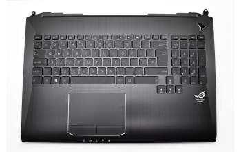 Asus ROG G750JS Original Tastatur inkl. Topcase UK (englisch) schwarz/schwarz mit Backlight